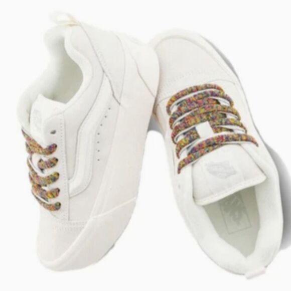 Vans Knu Stack Laces Low Sneakers- White - Picture 2 of 12